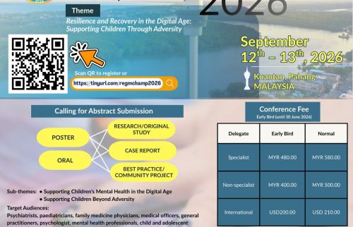 2nd Malaysian Child And Adolescent Mental Health and Psychiatry Conference 2026